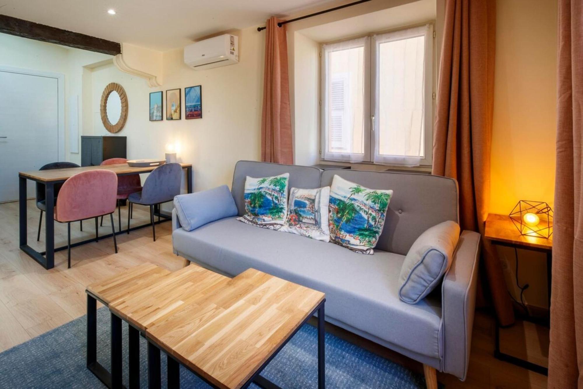 Cœur du Vieux Nice: bel appartement moderne rénové Exterior foto